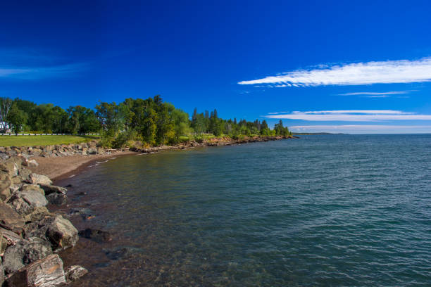 Lake Superior shoreline and rocky coast