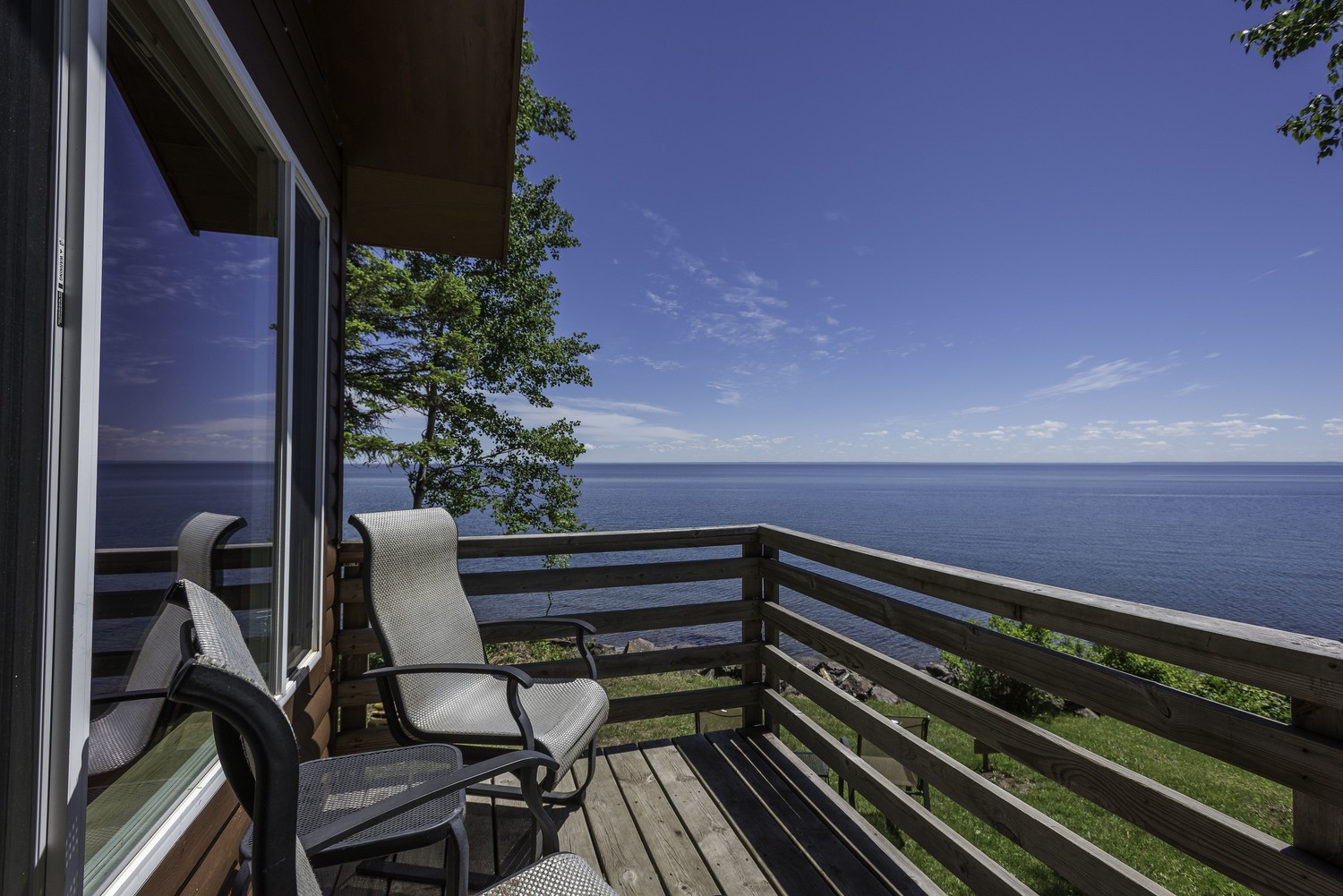 Interior of a lakeside cottage at Up North Lodge & Resort